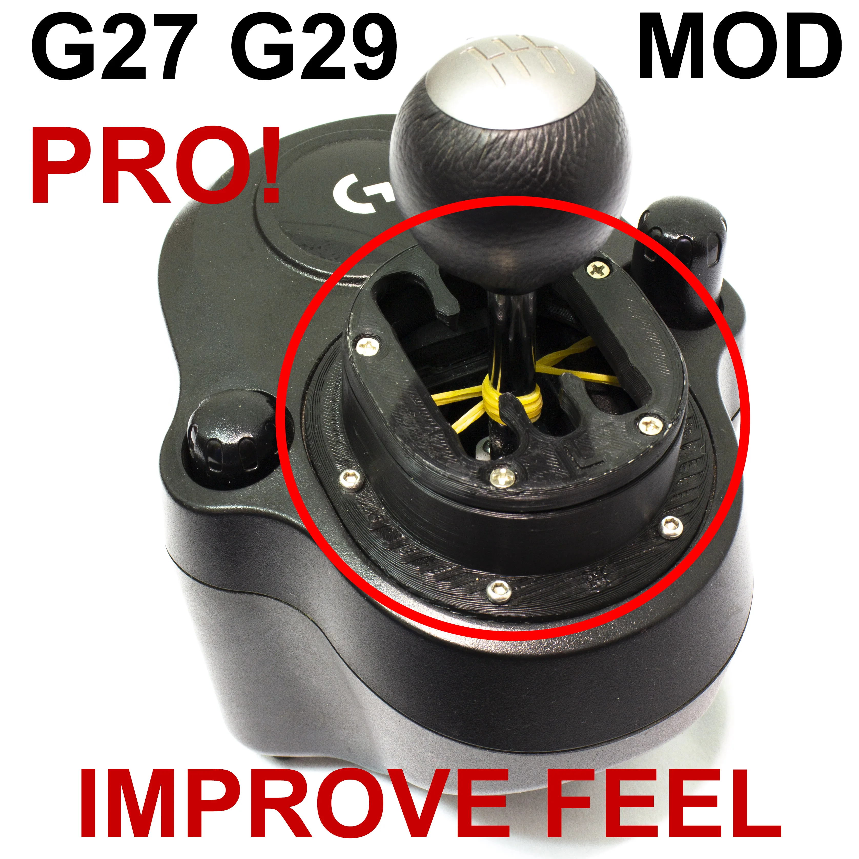 【PODTIG】【PRO】For Logitech G27 logitech G29 G25 G920 G923 Gear Shifter Mod Improve feel SIMRACING sim racing