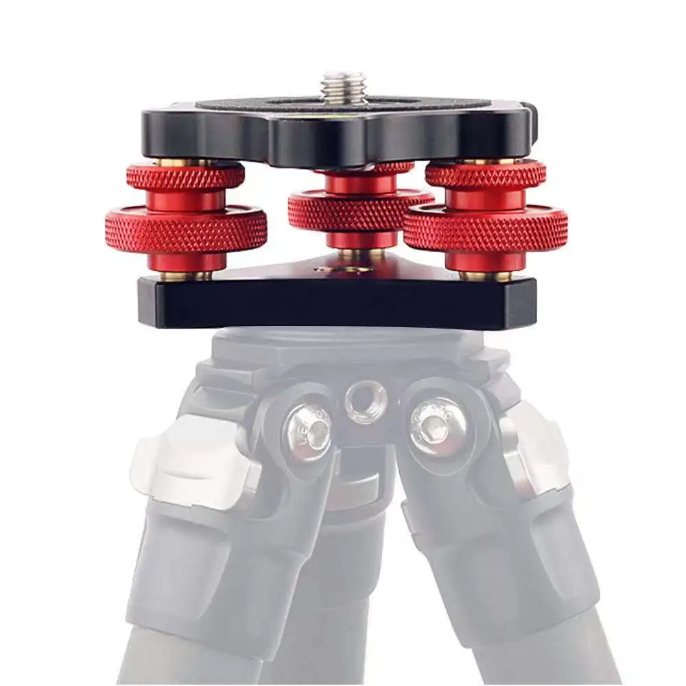 

Tripod Speedy Leveling Base Leveler Adjusting Base Panning Level Plate With Bubble Level For Canon Nikon DSLR Camera Tripod