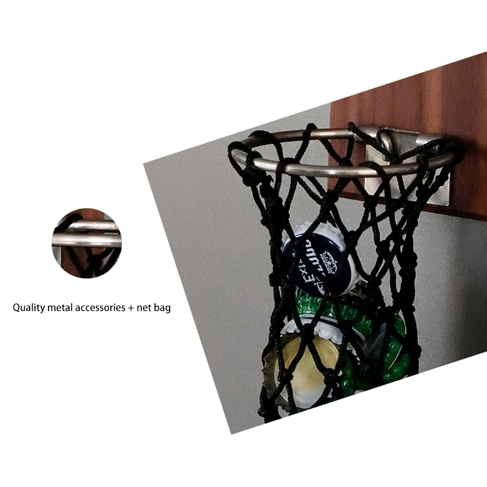 Creative Magnetic Bottle Opener Wall Mounted Fridge Beer Opener Embedded Solid Wood Magnet Cap Catcher For Wine Beer Zinc Alloy