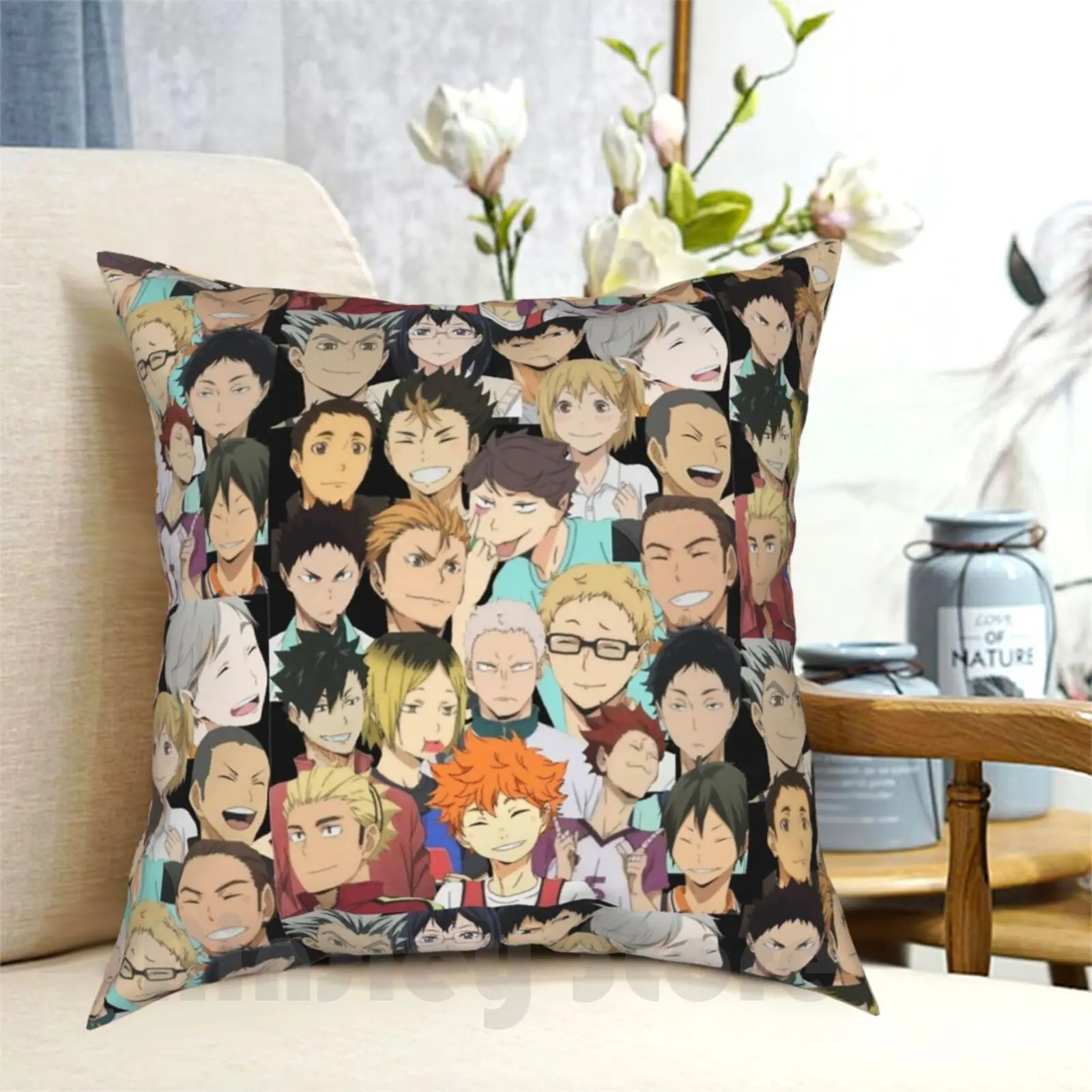 Haikyuu Pillow Case Printed Home Soft DIY Pillow cover Haikyuu Haikyu Anime Manga Nishinoya Sugawara Hinata Kageyama Oikawa