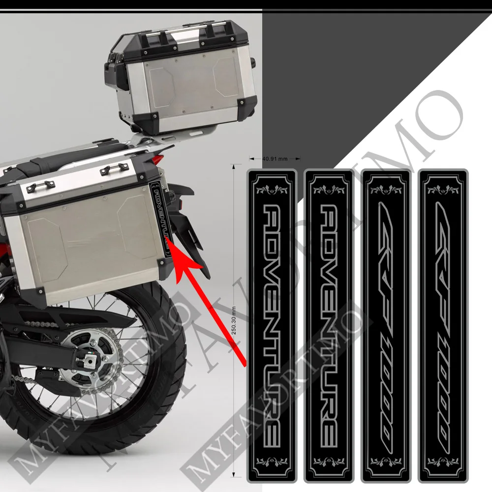 Aluminium Motorcycle Tail Top Side Panniers Luggage Case For Honda Africa Twin CRF1000L Adventure Sports Sticker Box
