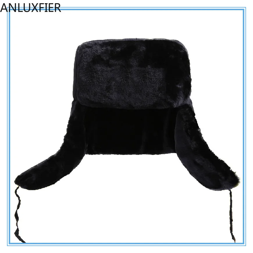 

B-8637 Male Winter Cap Ear Protection Eld Leather Ears Protection Hat Northeast Thick Warm Outdoor Man Fox Fur Straw Hat