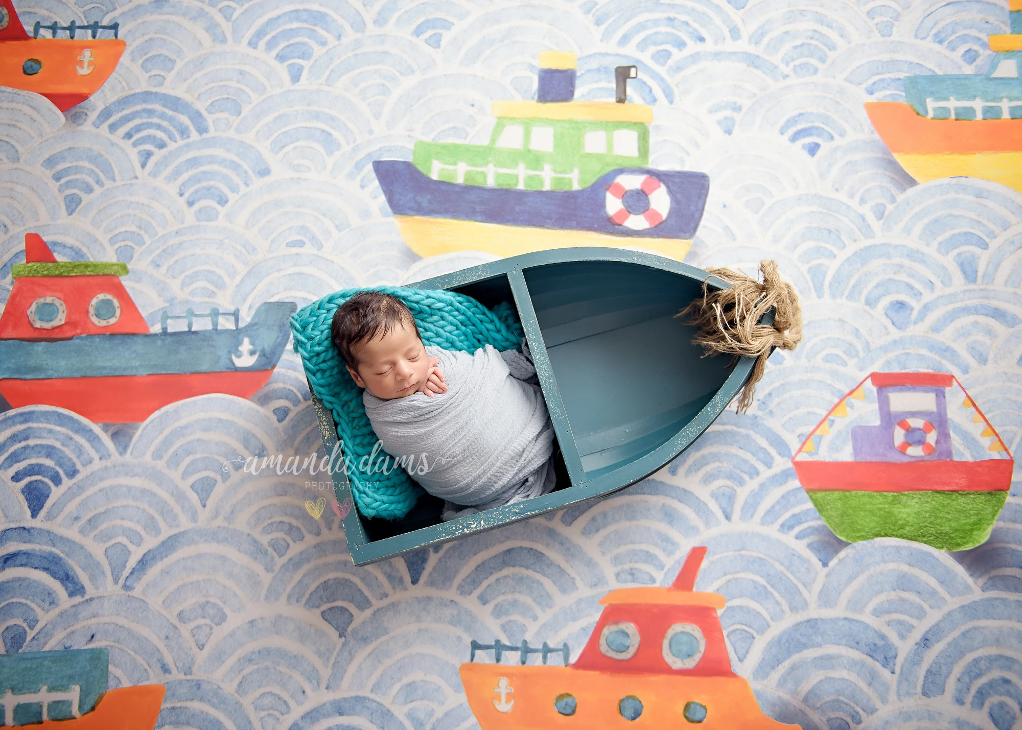 Ship Photography Backdrop Newborn Portrait Navigator Boat Nautical Background Toddler Kids Art Photo Studio Backdrop