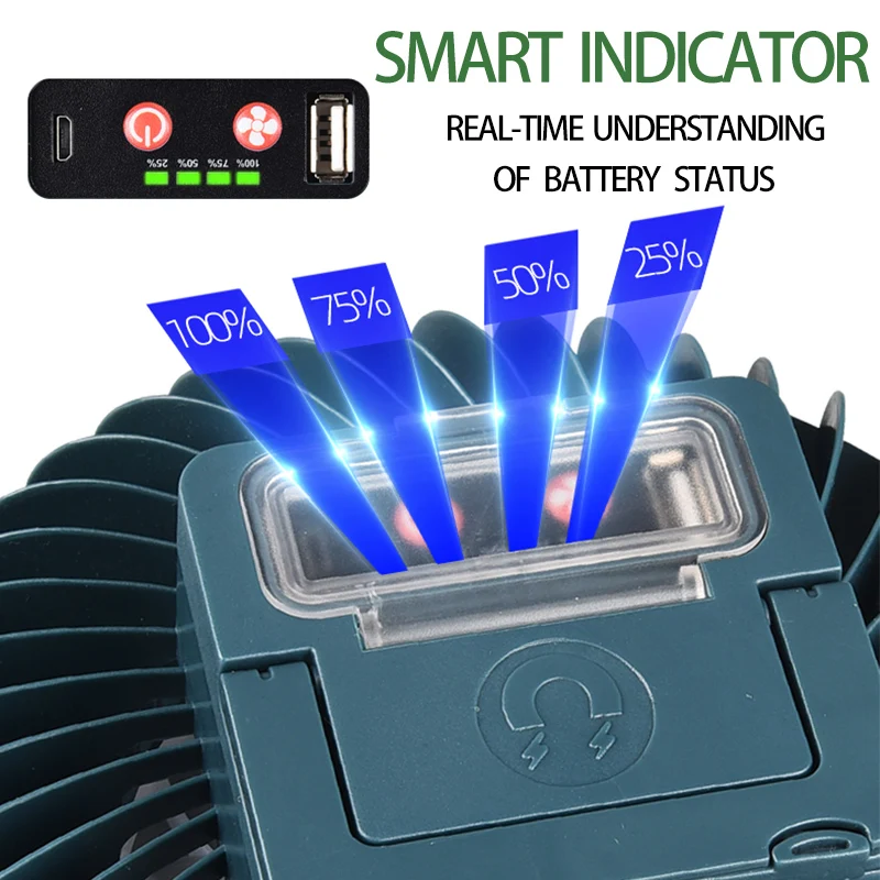Portable Fan light USB Recharge Power Bank Camping Lamp Multifunction Outdoor Lighting LED Hanging Tent Fan Light