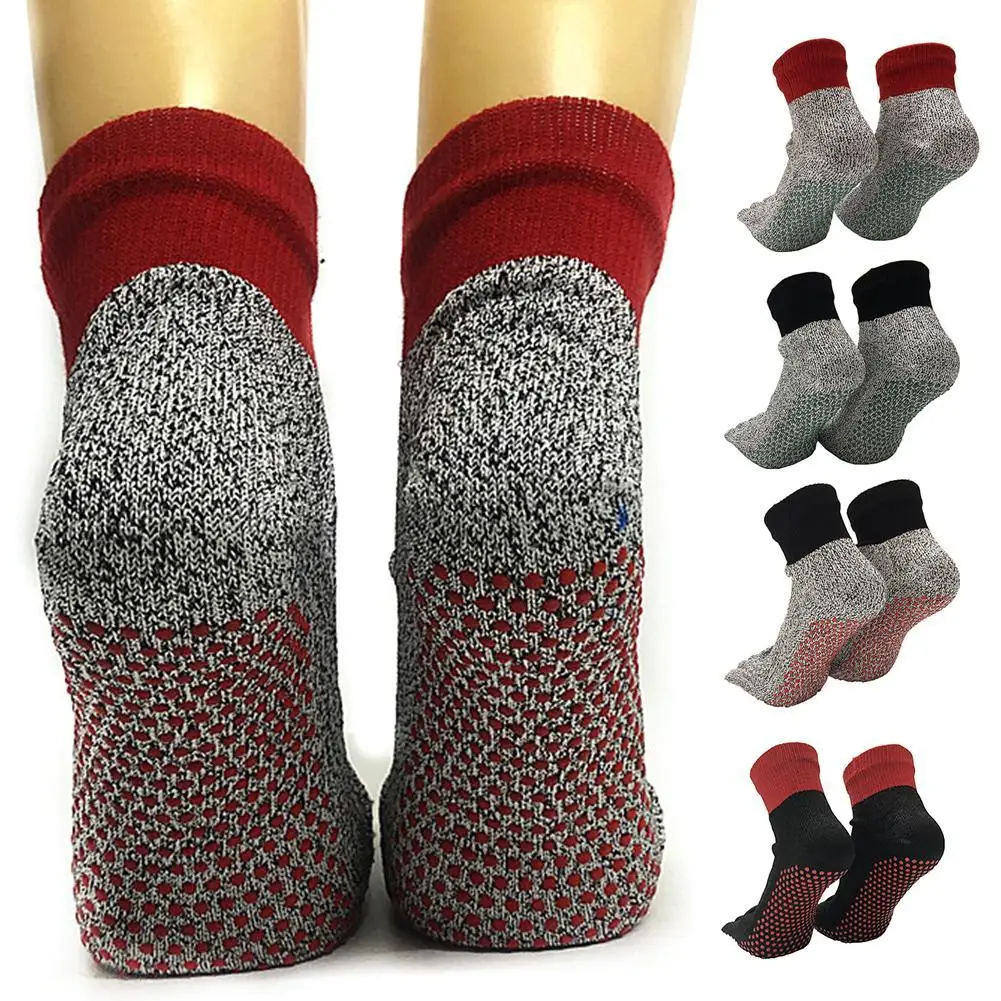 

Level 5 HPPE Anti-Cut Anti-Puncture Outdoor Hiking 5-Toe Protection Crew Socks Crew Socks