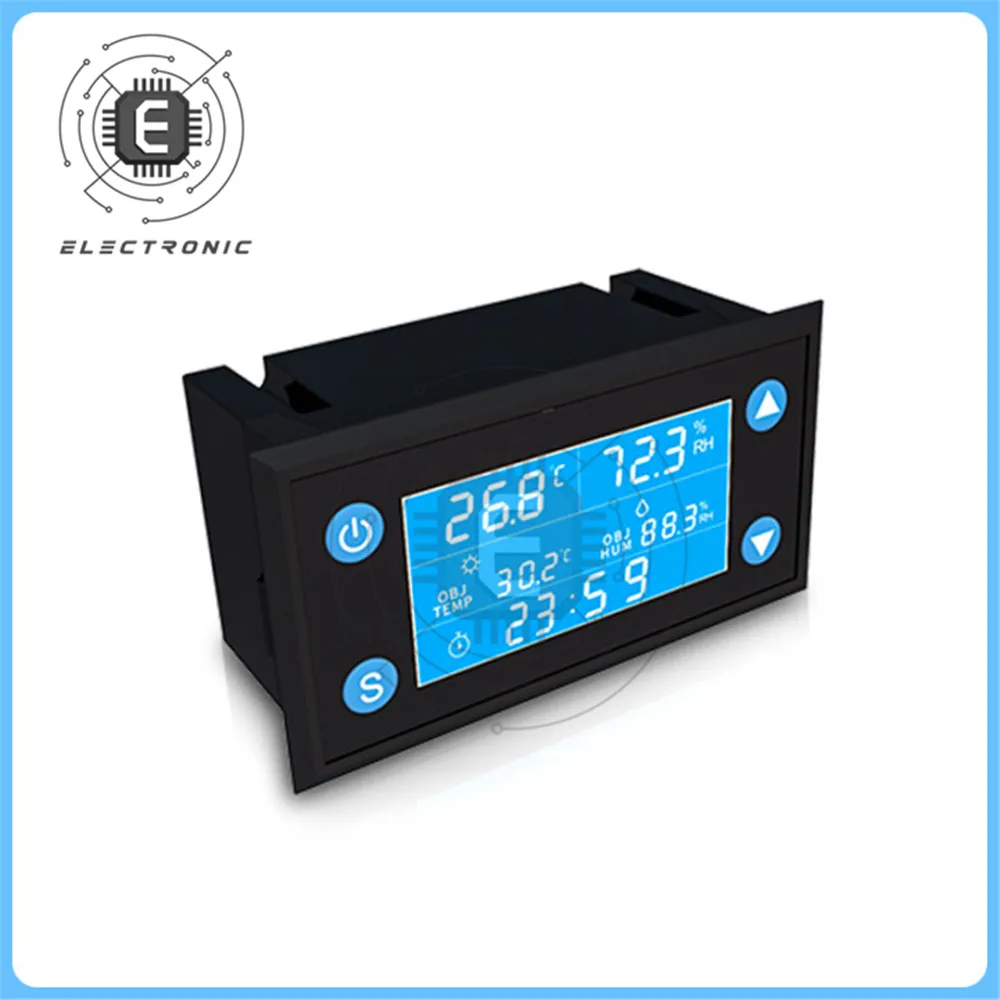 W1212/W1213 220V Digital Temperature Sensor Thermometer Hygrometer Gauge Temperature Humidity Controller Meter Thermostat