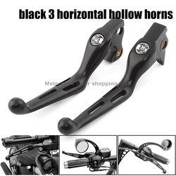 Motorcycle Handlebar Control Levers Clutch Brake Lever moto skull icon Brake clutch For Harley Sportster 883 XL 1200 '14-up