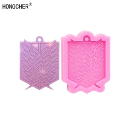 New Flash Freedom Wings Anime Badge Jewelry Silicone Mold Polymer Clay Mold Epoxy Jewelry Making Gadgets Cake Chocolate Mold