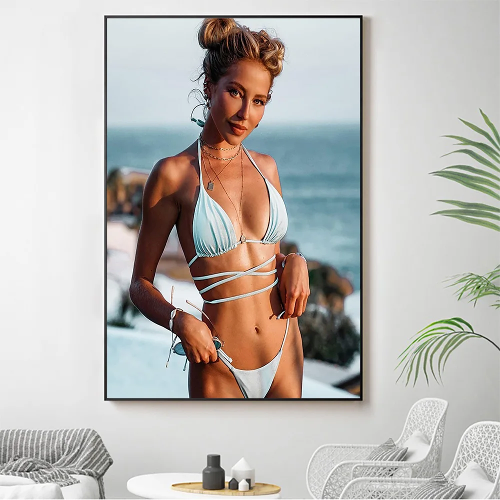 

Silk Cloth Wall Poster Rahel Chiwitt Sexy Model Star Art Home Decoration Gift