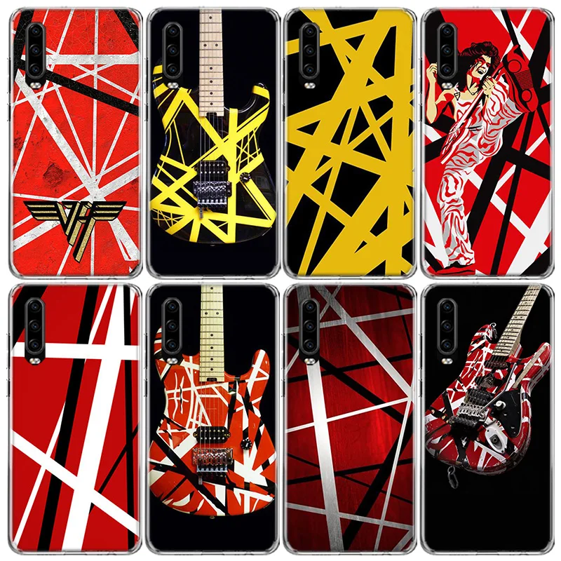 Eddie Van Halen Graphic Guitar Phone Case For Huawei P50 P40 Pro P30 Lite P20 P10 Mate 10 20 Lite 30 40 Pro Cover Coque Shell