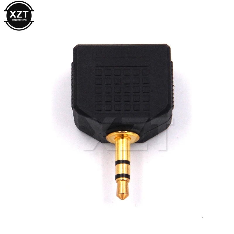 ستيريو صغير 3.5 مللي متر الصوت جاك ذكر إلى المزدوج 3.5 مللي متر أنثى مزدوجة سماعة سماعة Y الفاصل قابس مهايئ للهاتف MP3