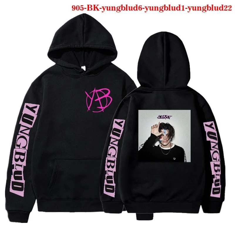 Newest Yungblud Printed Harajuku Hoodie Polyester Pullover Singer Logo Men's Long Sleeves Sweatshirt Winter Warm Kpop Hoodies