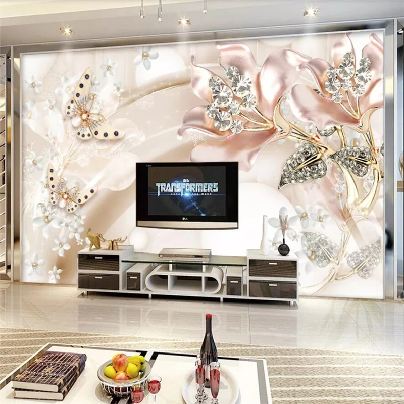 

wellyu Customized large murals, fashion home decoration, European high-end jewelry, indoor wall decoration painting