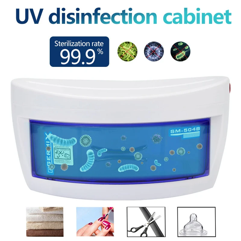 UV Sterilizer Disinfection Cabinet Ultraviolet Light For Manicure Tweezers Professional Nail Tool Dry-air Sterilizezation Box