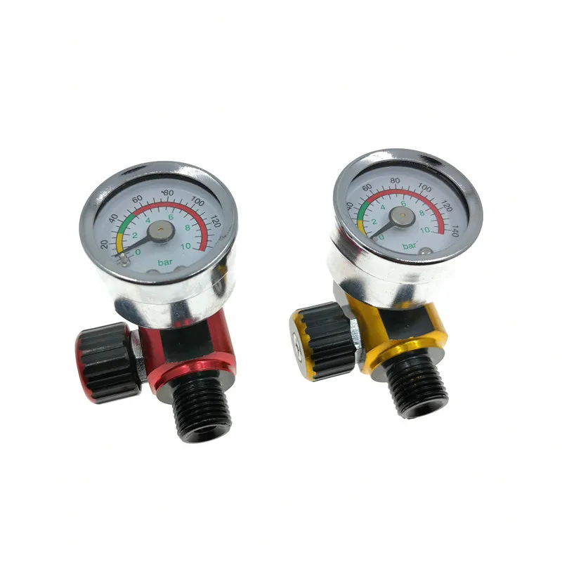 Scratch HVLP Spray Gun Air Regulator Gauge & In-Line Water Trap Filter Tool Spray Gun Regulator and Mini Spray Gun Air Filter