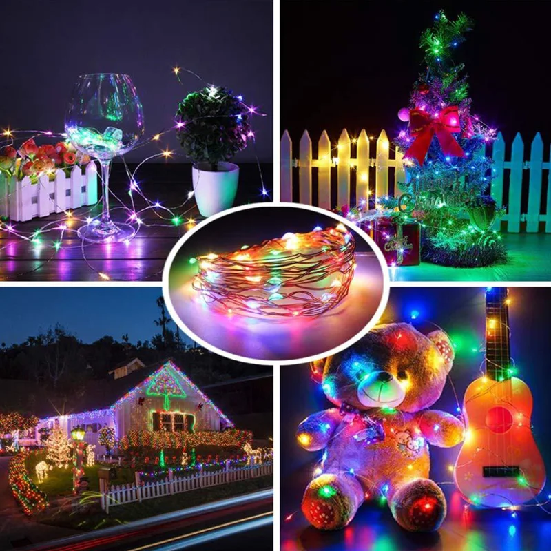 Led Usb String Lights Light String Holiday Decoratie Guirlande Fairy Light 10M Rgb Kerstmis Nieuwjaar Party Festoen Led licht