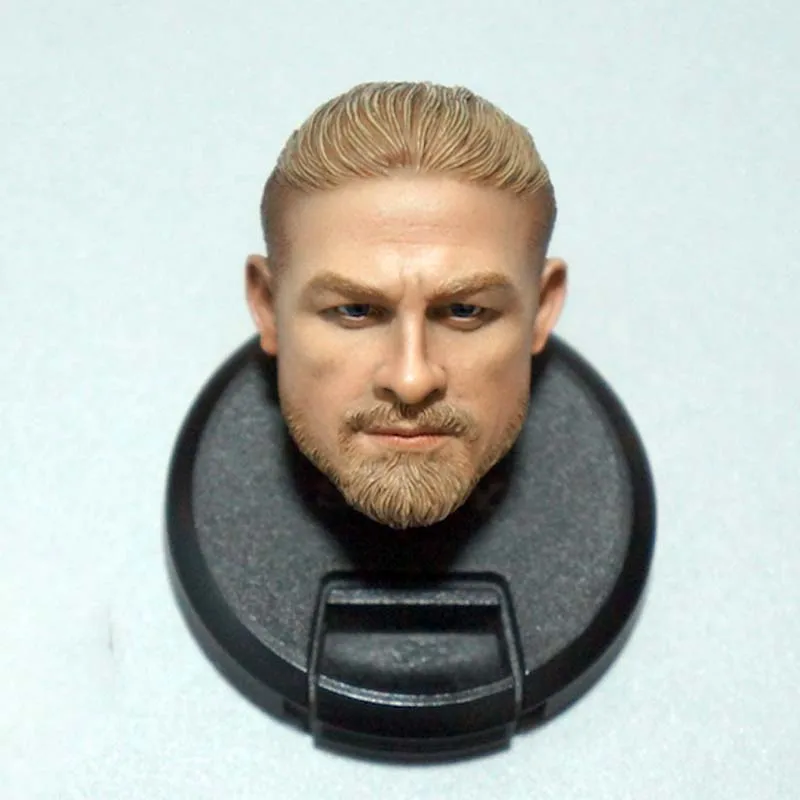 1/6 Scale Charlie Hunnam Head Sculpt The Lost City of Z Sons of Anarchy Male Head Carved DAM 78060 SHCC2018 Seals Action Figure