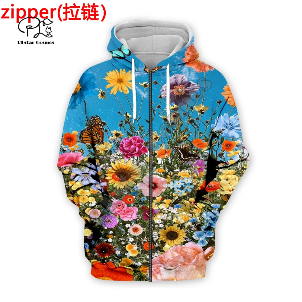 PLstar Cosmos Blossom Flowers Rose Plant Retro Funny Tracksuit Harajuku 3DPrint Men/Women Streetwear Pullover Casual Hoodies A2