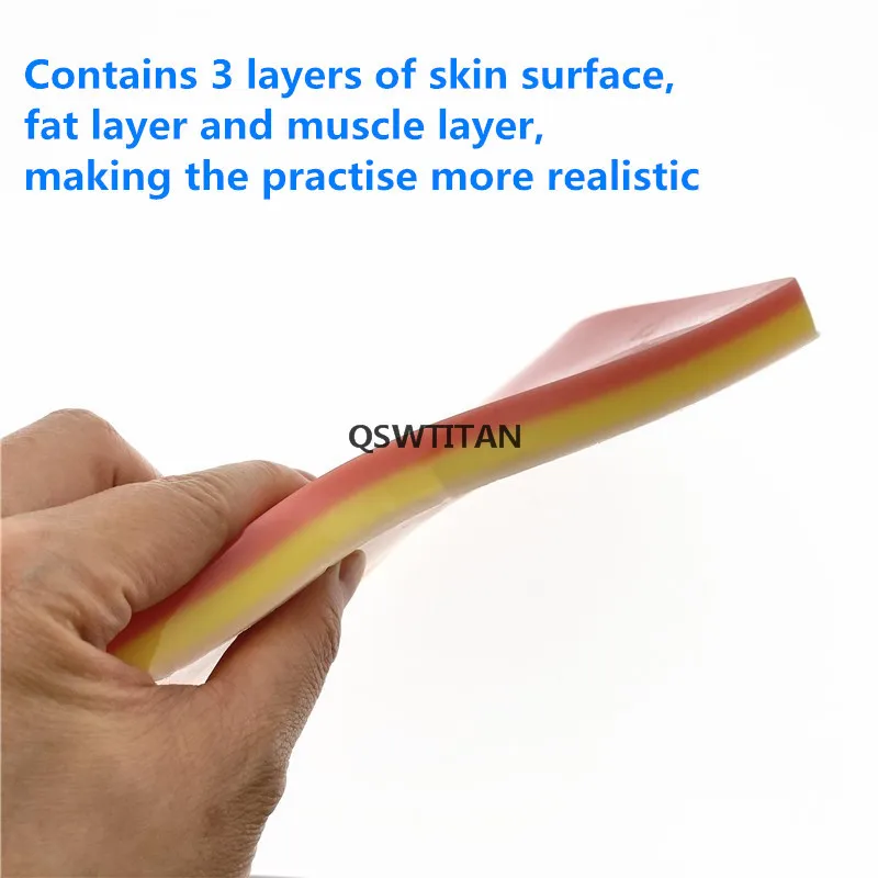 Punctie Simulatie Bloed Terugkeer Huid Module Bloedvat Injectie Module Siliconen Huid Hechtdraad Training Model