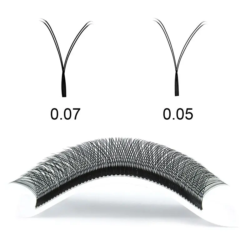 Quewel Y Shape Eyelashes Extensions Thickness 05/07MM Soft Natural Easily Grafting 8-15 MIX Individual Volume Eyelash C/D Curl