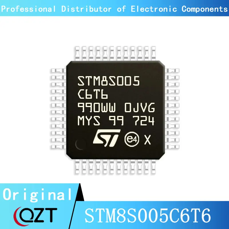 

10pcs/lot STM8S005 STM8S005C6 STM8S005C6T6 LQFP-48 Microcontroller chip New spot