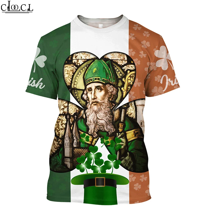 HX ใหม่ล่าสุดยอดนิยมไอริช St.Patrick Day T เสื้อ 3D พิมพ์เสื้อ Harajuku แฟชั่น Tees ผู้หญิงผู้ชายเสื้อยืดเสื้อผ้า Drop Shipping