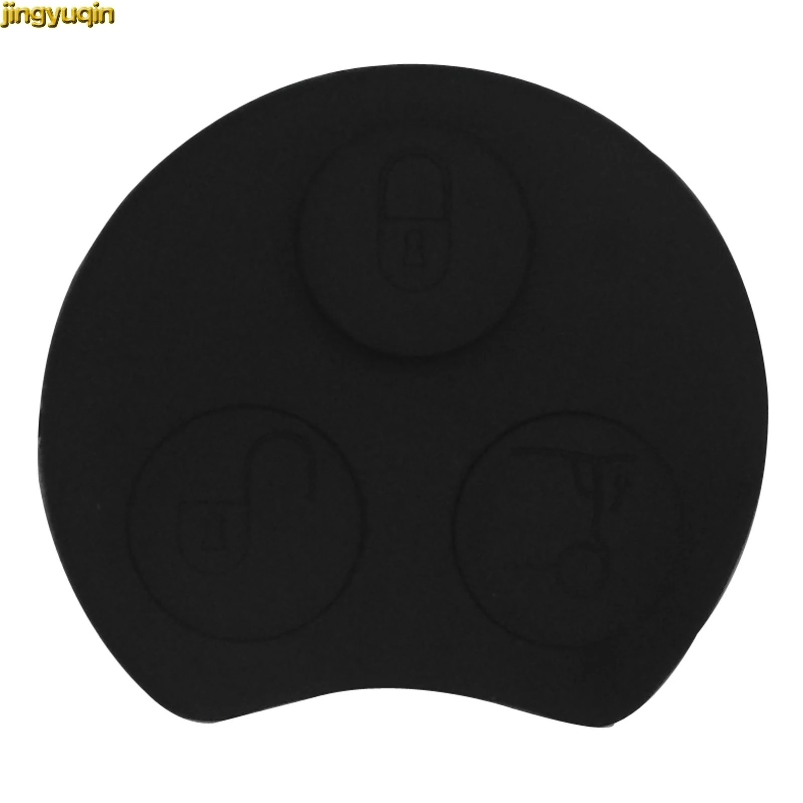 

Jingyuqin Remote Key Button Pad for Mercedes Benz Smart Two 450 Mayitr Smart Key Fob Case Shell Rubber Pad 3 Buttons