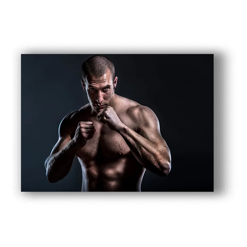 Bodybuilding Female Model Photography Art Prints White Coated Paper Poster Muscle Body Exhibition Wall Picture Boxing Home Decor