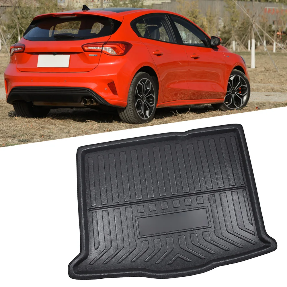 Car Rear Tail Trunk Boot Liner Cargo Tray Protector Pad For Ford Focus MK4 Hatchback 2019 2020 2021