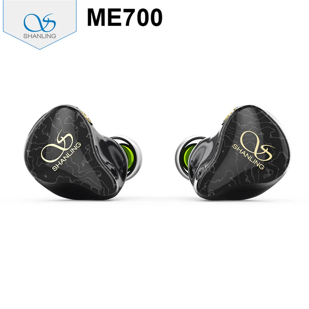 Shanling ME700 1DD+4BA Five Hybrid Driver In-ear Earphone IEM with Triple-Bore Design 3D Printed Shell MMCX Octa-core cable