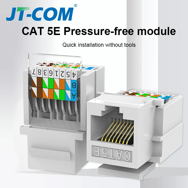 Adaptateur de câble de connecteur RJ45 sans outil, Modulo pour médailles, réseau CAT5E UTP, chaud