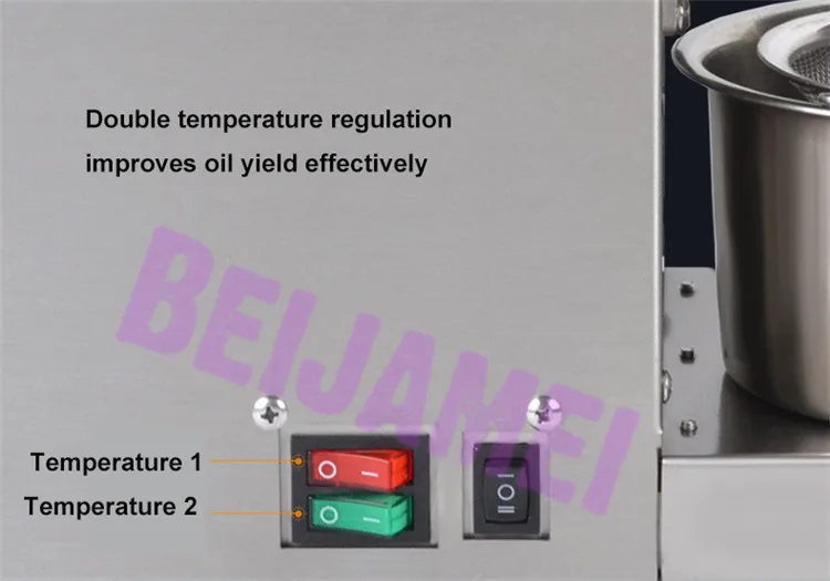 BEIJAMEI X5 Household Peanut Oil Extraction 110V 220V Automatic Sesame Oil Press Machine Commercial Cold Hot Oil Presser