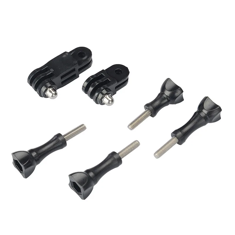 1 conjunto de 3 vias pivô ajuste braço montagem extensão polegar botão + 4 * botão de polegar móvel conector universal para gopro osmo insta360