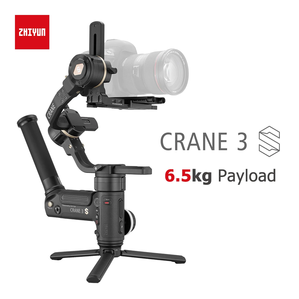 

ZHIYUN Crane 3S-E Crane 3S 3-Axis Handheld Gimbal Payload 6.5KG for Video Camera DSLR Camera Stabilizer estabilizador