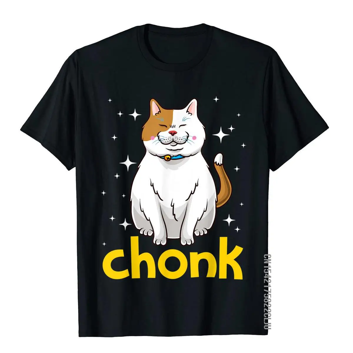 Funny Chonk Cat Dank Meme Cute Cat Memes T-Shirt Customized Top T-Shirts Tops Tees For Men Cute Cotton 3D Printed T Shirts