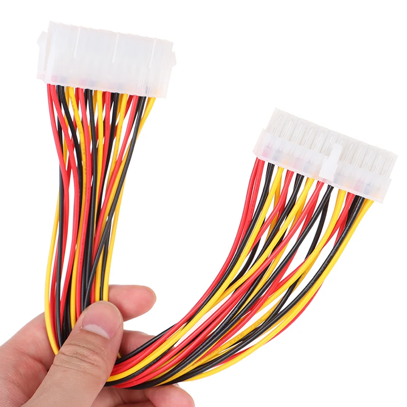 30cm ATX 24 Pin Male To 24Pin Female Power Supply Extension Cable Power Lead Connector Wire Power Output Line