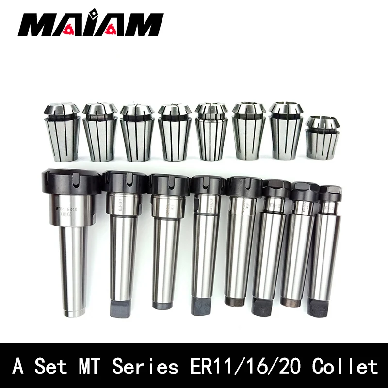 Conjunto de Ferramenta para Diagnóstico Mt1 Mt2 Mt3 Er11 Er16 Er20 Alta Precisão 0.008 er Pinça Mais Suporte de Ferramenta mt m6 M10 M12 Ferramenta de Rota Plana