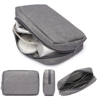 Travel Closet Organizer Case for Headphone Storage Cosmetic Bag Digital Portable Zipper Accessories Charger Data Cable Pouch Bag