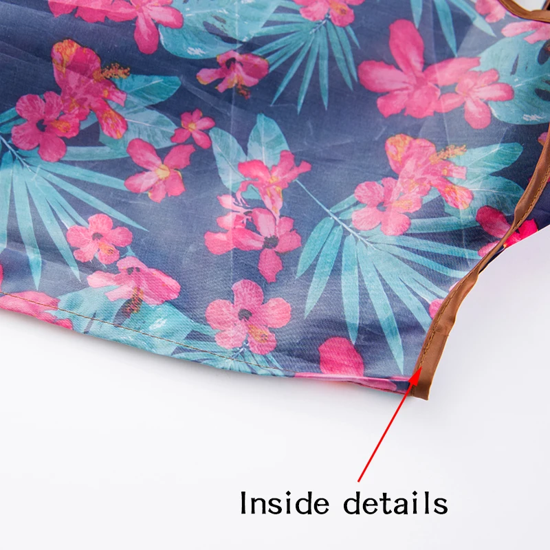Große Tragetasche im persönlichen Stil, ECO, wiederverwendbar, Polyester, tragbar, Schultertasche, Damenhandtaschen, faltbare Tasche, Einkaufstasche, Aufbewahrung – Detail 3