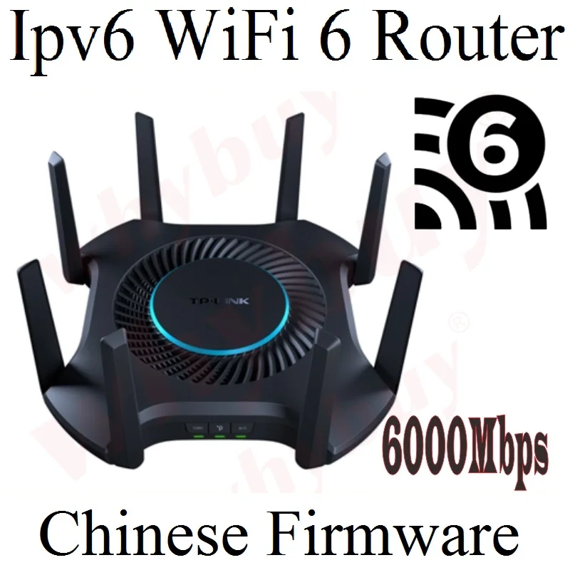 

8 Antennas WiFi6 Wireless Mesh Router 802.11AX Double bands 2.4GHz 1148M + 5GHz 4804M, 2.5G WAN/LAN USB3.0 ports, AX6000 Wi-Fi 6