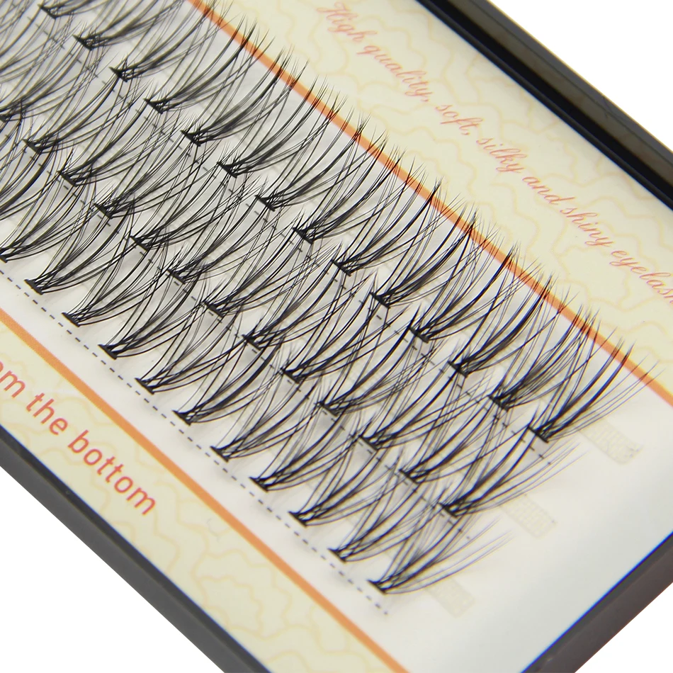 IGUIONSS 20D 30D 0.07 60 pcs 3 rows Self-Grafting Cluster Lashes Natural Mink Eyelash Individual Extension Lashes Makeup Cilias