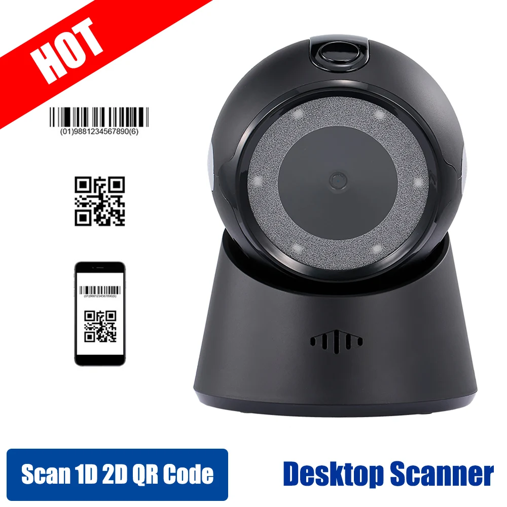 MSENCH Scanner High Reading Speed Barcode Scanning Platform Bar Code Scanner Reader 1D 2D Desk Barcode Reader PDF417 Scanning