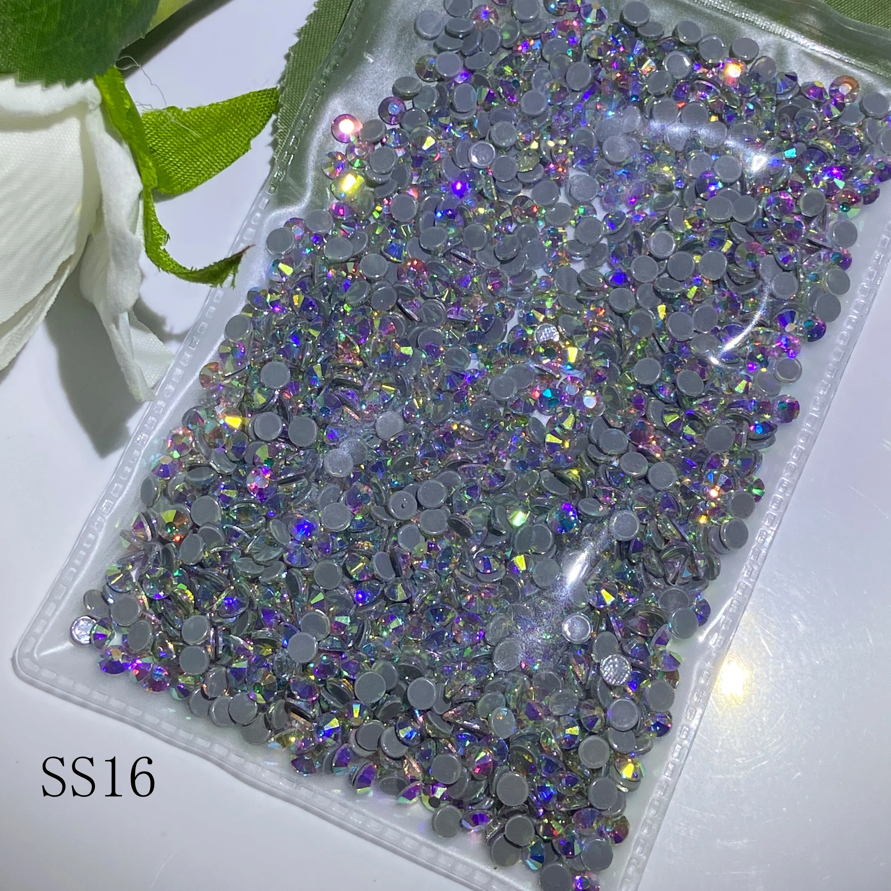 

10 bags AB Color SS16 1440pcs/bag DMC Hot Fix Rhinestone Crystal Flatback Loose Strass Rhinestone for clothes bags accessaries