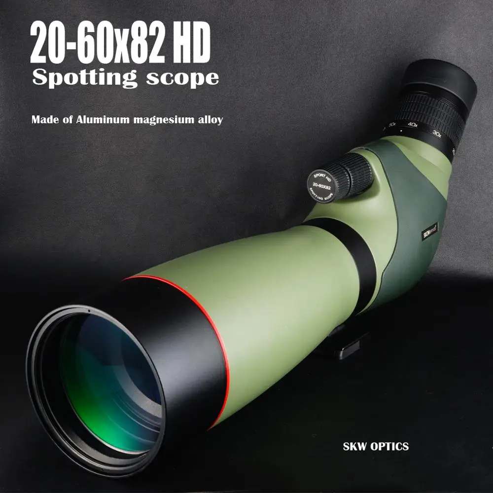 

SKWoptics-Hunting Spotting Telescopes, Telescope, Ultra HD Terrestre, 20-60x82, Free Shipping