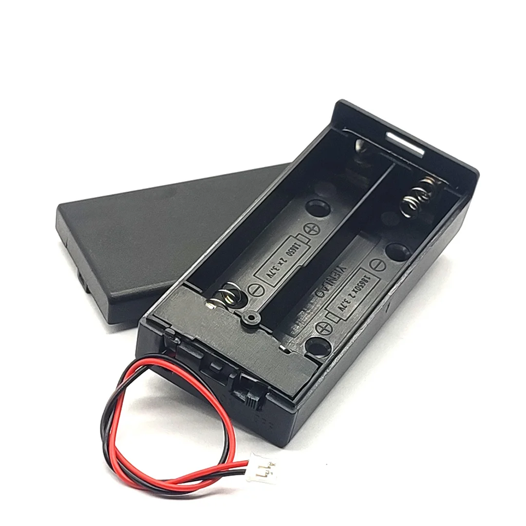 New 18650 Battery Case 3.7V For 2x18650 Batteries Holder 18650 Battery Storage Box Container With ON/OFF Switch With PH2.0 Head