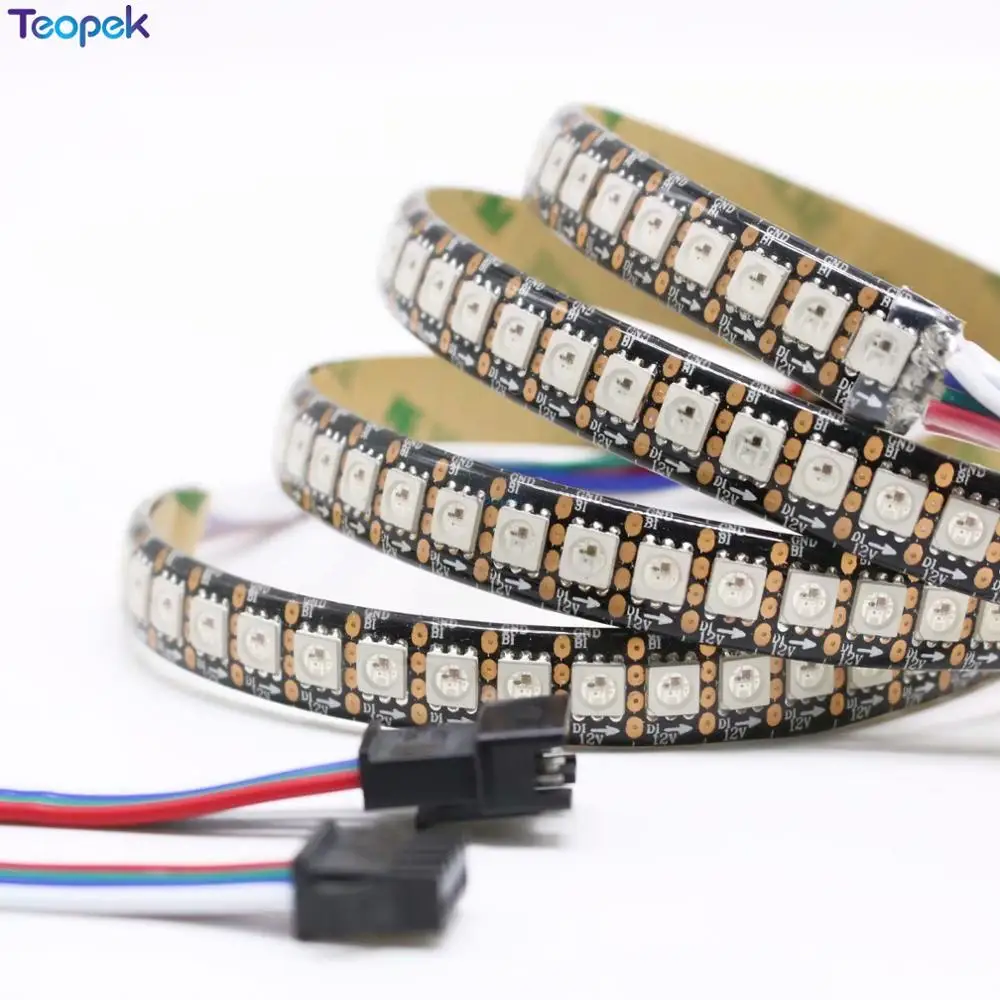 WS2815 LED Pixels Strip Light Tape Individually Addressable DC12V (WS2813 update) LED Dual-Signal 1m/5m 30/60/144 Pixels/m