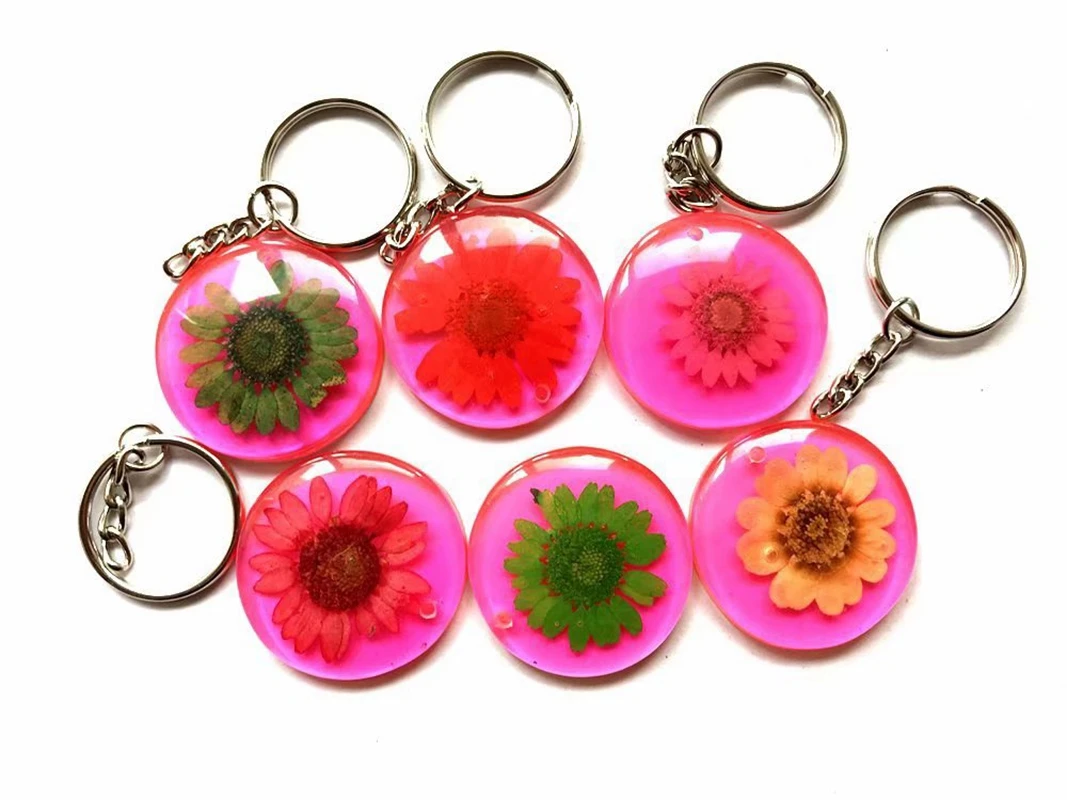 

60 pcs fashion mixed starfish sunflower keychain