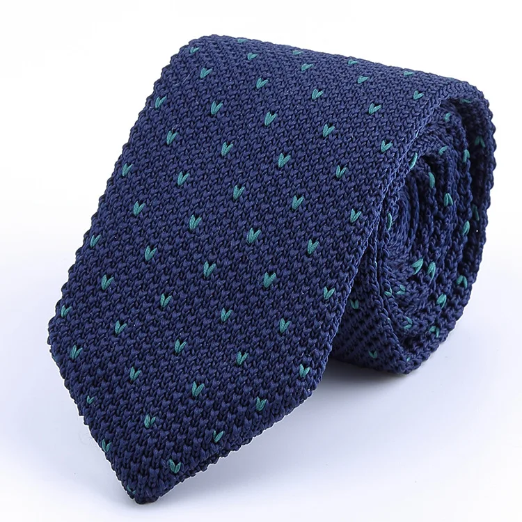 necktie Business casual 6cm polyester knitted tie Fashion mens ties