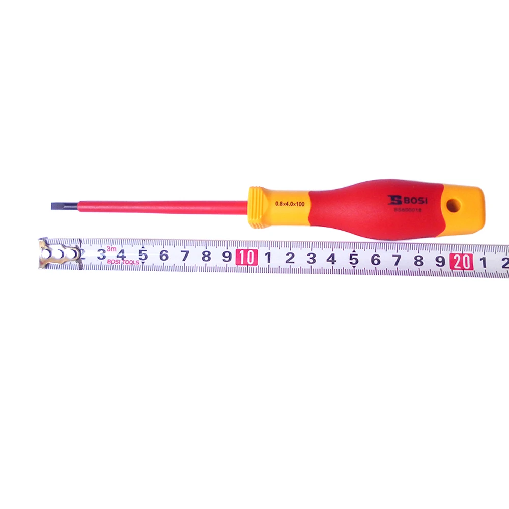 Bosi vde-プロフェッショナル絶縁フラットドライバー,0.8x4.0x100mm,磁気bs600018,送料無料