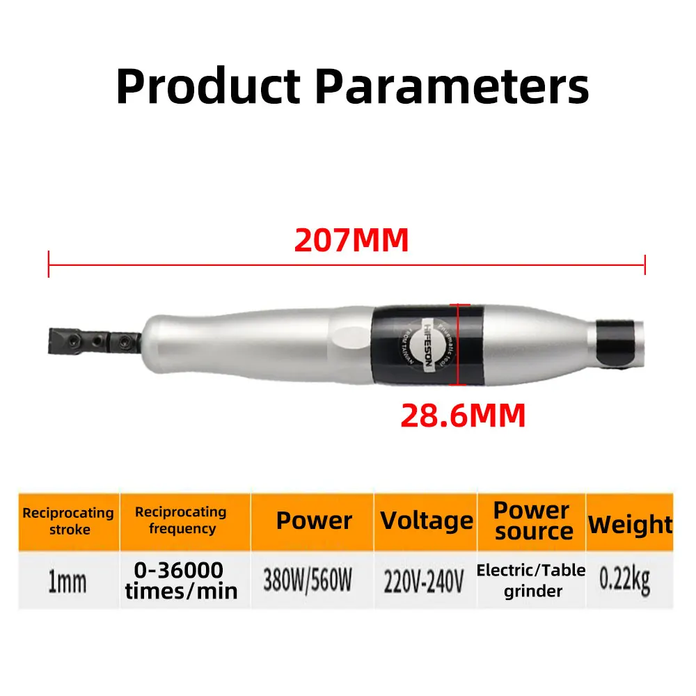 HIFESON 698D Left & Right Swing Electric File Polishing Machine File Electric File Jade Wood Carving Metal Polishing Deburring